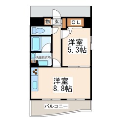 ダイアパレス水前寺第３の物件間取画像